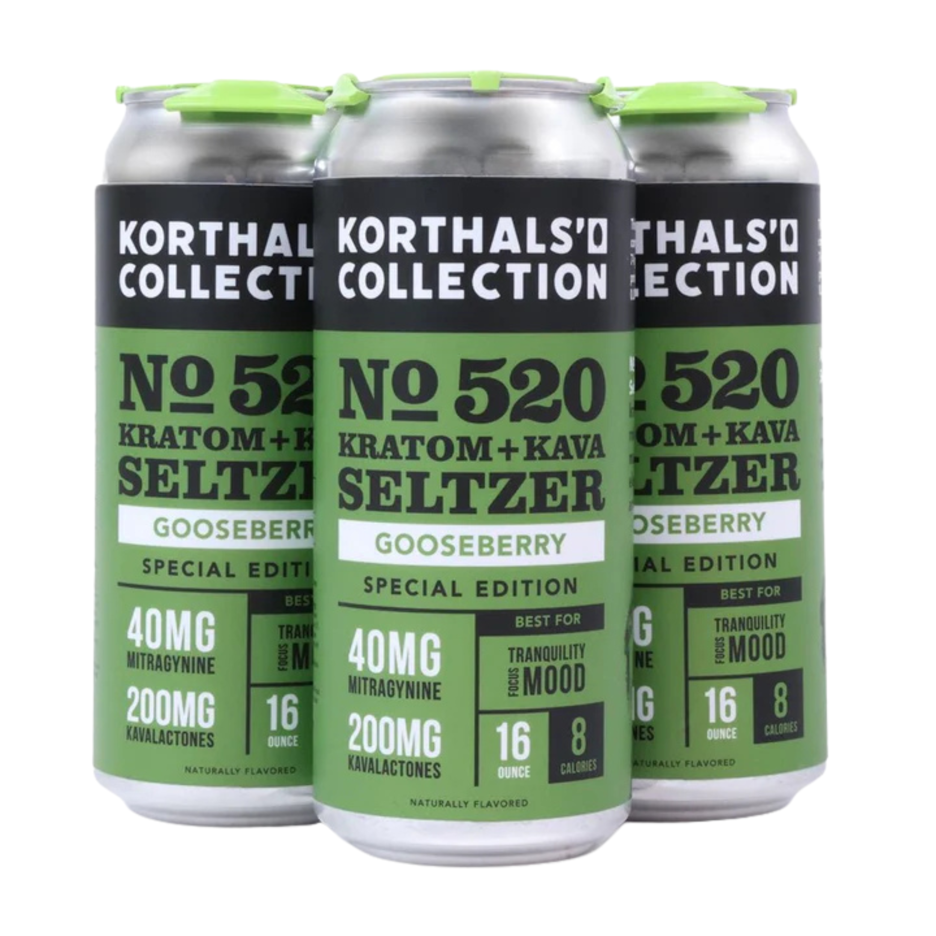 Korthals Collection - No. 520 Gooseberry Kratom + Kava Seltzer