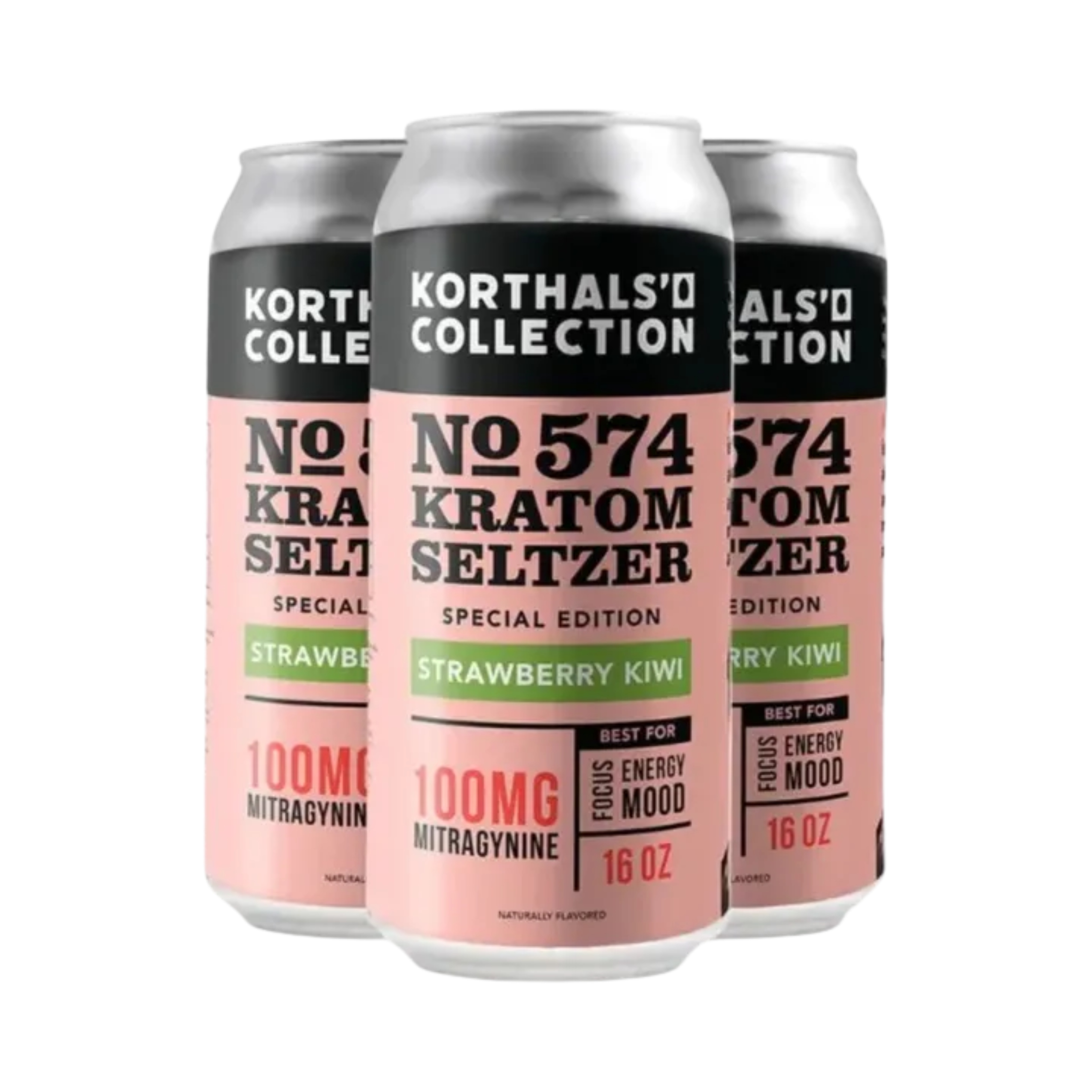 Korthals Collection - No. 574 Kratom Seltzer - Strawberry Kiwi